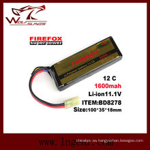Firefox-1600mAh 11.1V 12 c poder Li-Po batería Li-Polymer